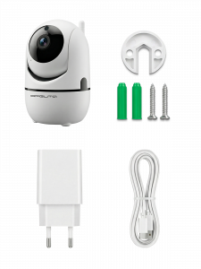 Видеоняня, камера видеонаблюдения беспроводная 3 Mp Орбита OT-VNI20 Белая